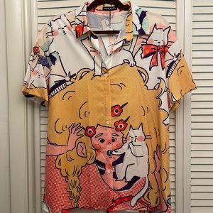 SHEIN X short sleeve shirt